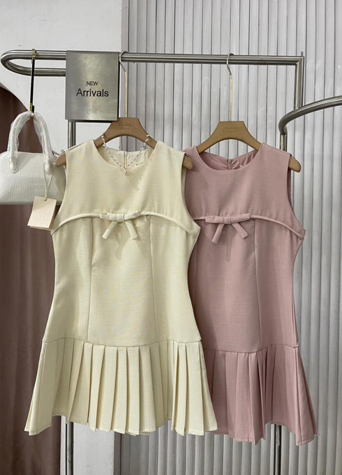 MATINEE Sleeveless Pleated Mini Dress
